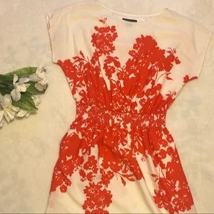 Cinched Waisted Short Sleeve Tunic Dress
